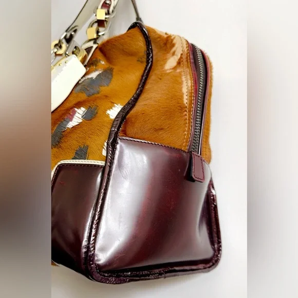 LOEWE AMAZONA PONY-STYLE CALFSKIN HANDBAG. 15” x 10” SOLD OUT RETAIL $3200 - Picture 12 of 17